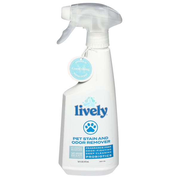 Lively Fragrance Free Probiotic Pet Multi-Surface Stain & Odor Remover