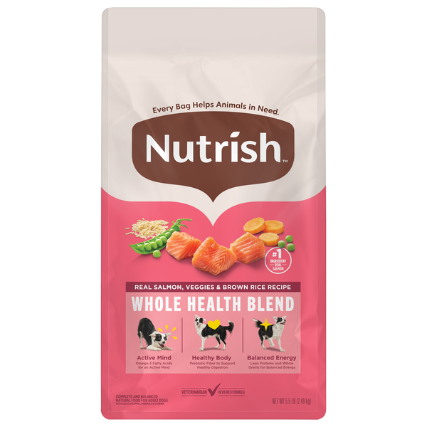 Rachael Ray Nutrish Real Salmon Veggies & Brown Rice Adult Dry Dog Food