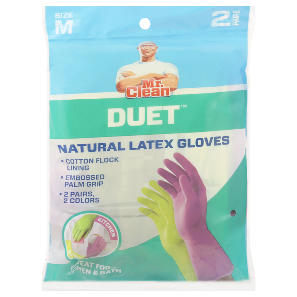 Mr. Clean Duet Gloves Premium Latex Medium