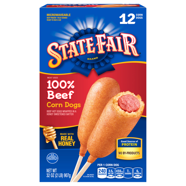 State Fair 100% Beef Corn Dogs - 12 ct
