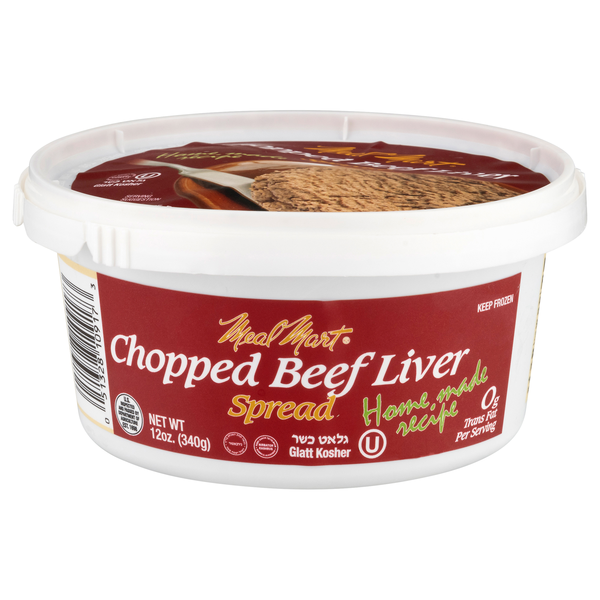 Meal Mart Glatt Kosher Chopped Beef Liver Spread Frozen