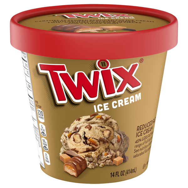 Twix Reduced Fat Caramel Ice Cream