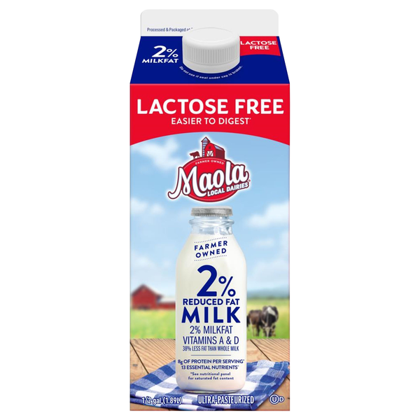 Maola Lactose Free 2% Reduced Fat Milk
