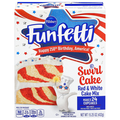 Pillsbury Funfetti Swirl Red & White Cake Mix