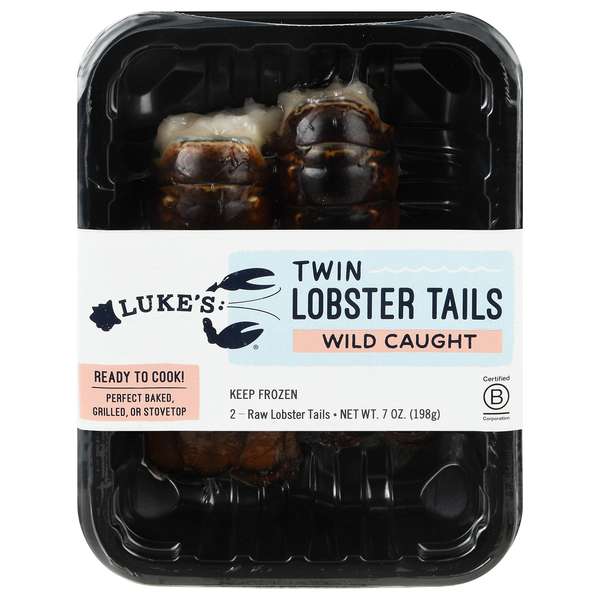 Luke's Wild Caught Twin Lobster Tails - 2 ct Frozen