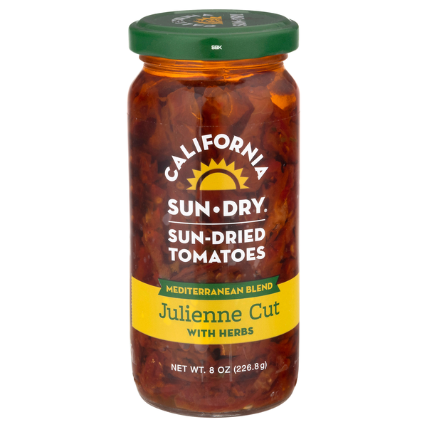 California Sun-Dry Julienne Cut Sun-Dried Tomatoes with Herbs