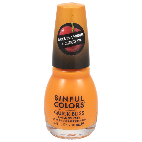 Save on SinfulColors Quick Bliss Fast Dry Nail Polish Hit The Spot 2673