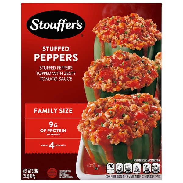 Stouffer's Stuffed Peppers Family Size Frozen Meal
