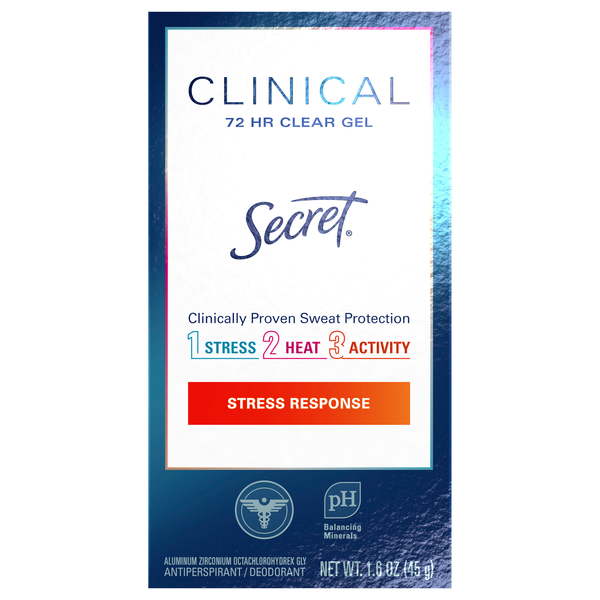 Secret Clinical Stress Response Antiperspirant Deodorant Clear Gel