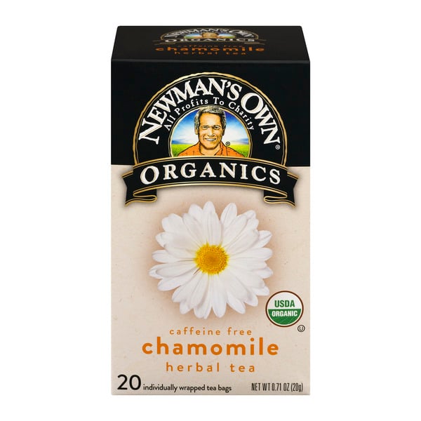 Save on Newman's Own Organics Chamomile Herbal Tea Caffeine Free Order