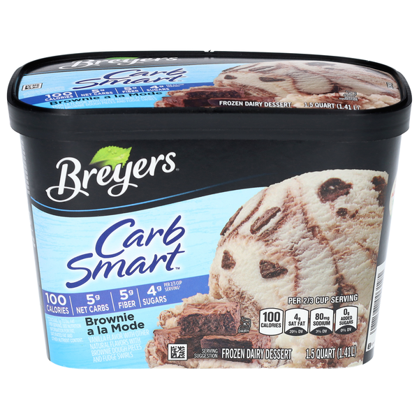 Breyers Carb Smart Brownie a La Mode Frozen Dairy Dessert