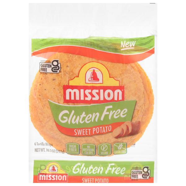 Mission Gluten Free Sweet Potato Tortillas 8 Inch - 6 ct