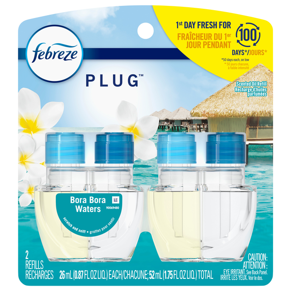 Febreze PLUG Bora Bora Waters Scented Oil Refills - 2 ct