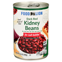 Food Lion No Salt Added Dark Red Kidney Beans