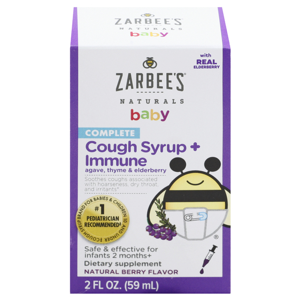 Save on Zarbees Naturals Baby Complete Cough Syrup & Immune with Real