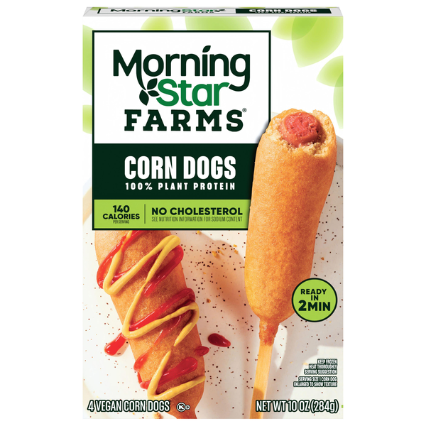 MorningStar Farms Plant Protein Veggie Corn Dogs - 4 ct Frozen