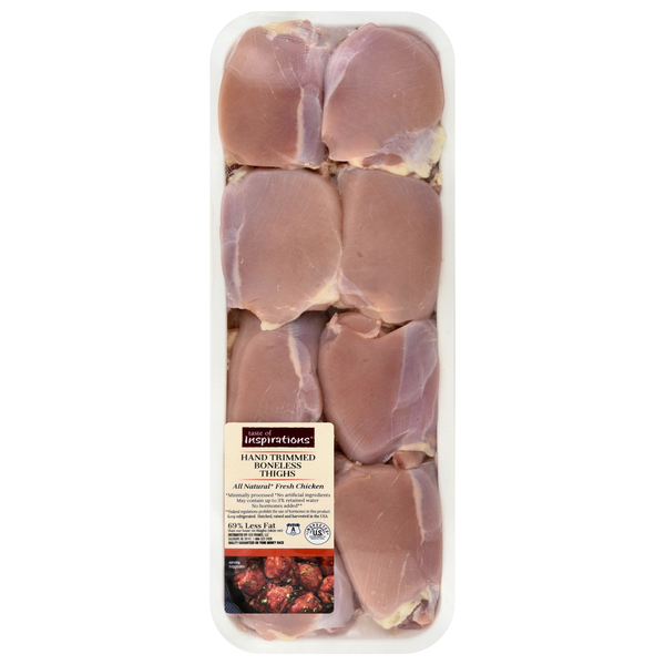 Taste of Inspirations Hand Trimmed Boneless Chicken Thighs Fresh