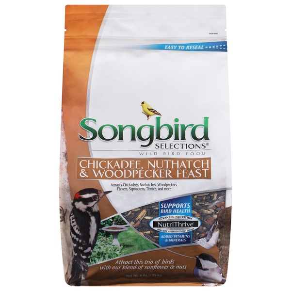 Songbird Selections Chickadee Nuthatch & Woodpecker Feast Wild Bird Food