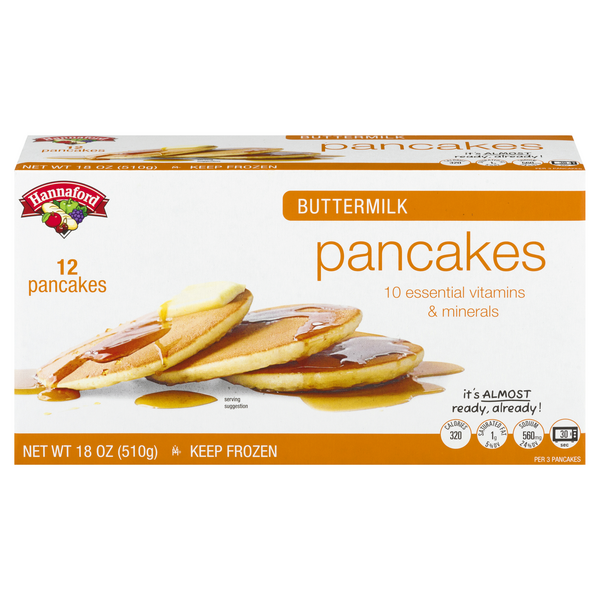 Hannaford Buttermilk Pancakes - 12 ct