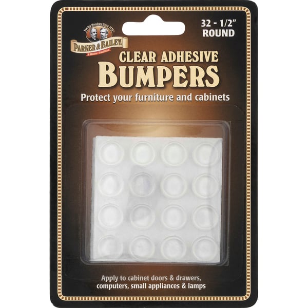 Save on Parker & Bailey Clear Adhesive Bumpers 1/2 Inch Round Order