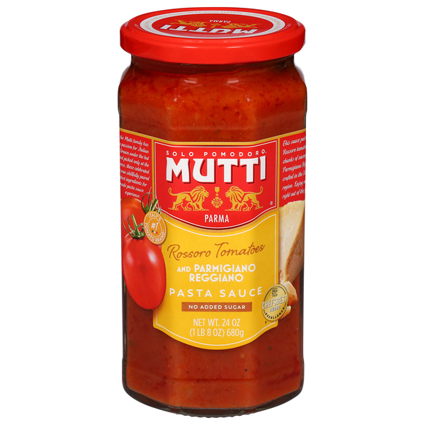 Mutti No Added Sugar Rossoro Tomatoes & Parmigiano Reggiano Pasta Sauce