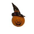 Cutie Pie Tongue Out Painted Pumpkin