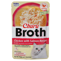 Inaba Foods Churu Broth Chicken w/Salmon Recipe Cat Food Complement