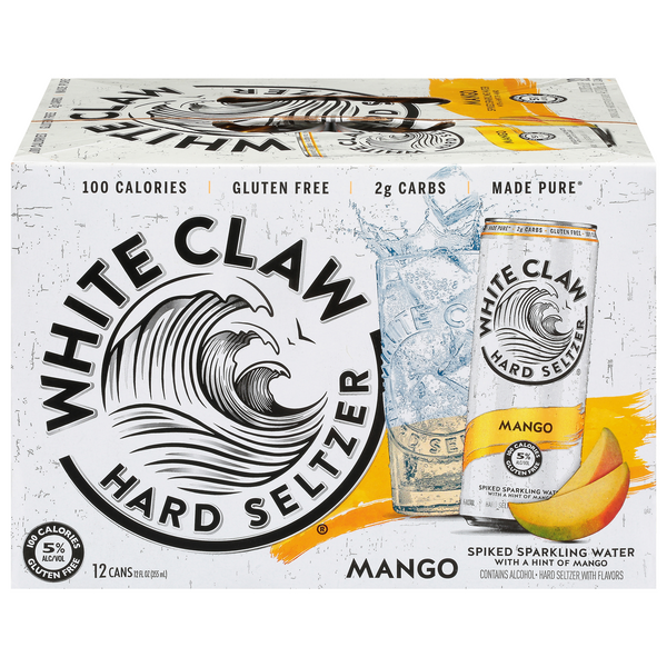 White Claw Mango Hard Seltzer -12 pk