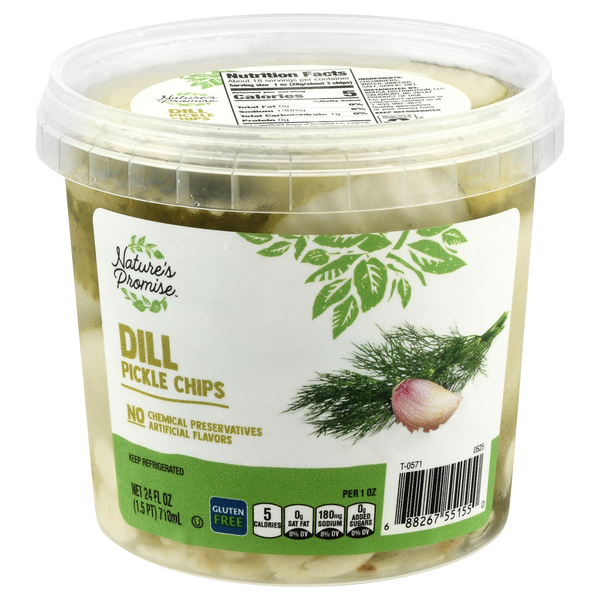 Nature's Promise Dill Pickle Chips Refrigerated