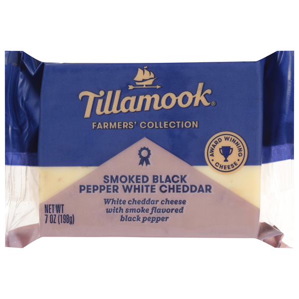 Tillamook Smoked Black Pepper White Cheddar Cheese Block