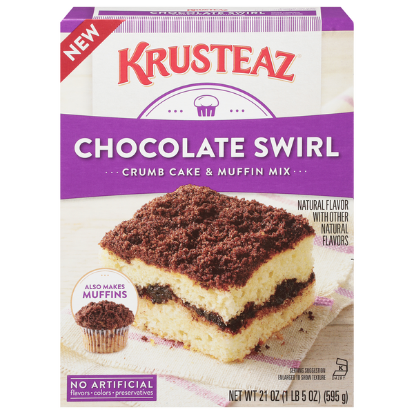 Save on Krusteaz Crumb Cake & Muffin Mix Chocolate Swirl Order Online Delivery MARTIN'S