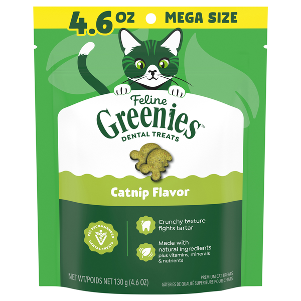 Feline GREENIES Catnip Flavor Dental Cat Treats
