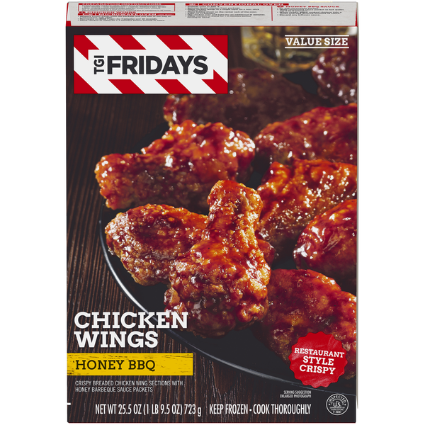 TGI Fridays Honey BBQ Chicken Wings Value Size Frozen