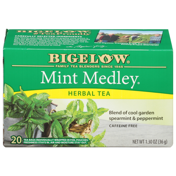 Bigelow Caffeine Free Mint Medley Herbal Tea Bags