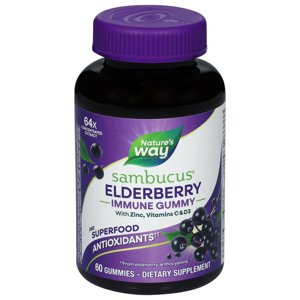 Nature's Way Sambucus Elderberry Immune Gummies