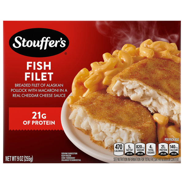 Stouffer's Fish Filet 21g Protein Frozen Meal