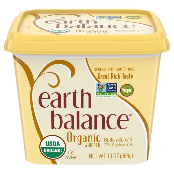 Earth Balance Organic Vegan Whipped Vegetable Oil Buttery Spread