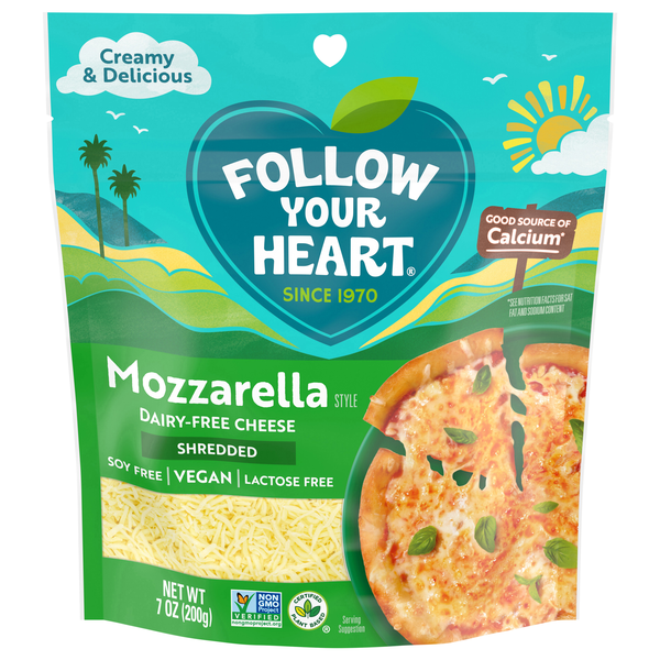 Follow Your Heart Dairy Free Plant-Based Vegan Finely Shredded Mozzarella