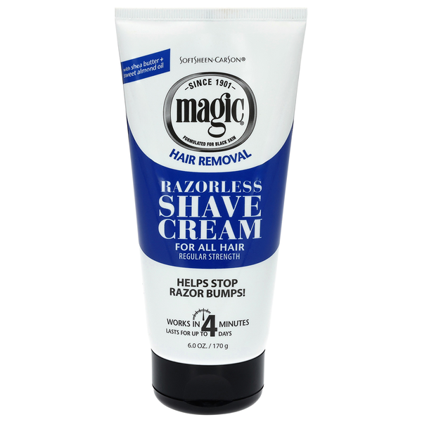 SoftSheen-Carson Magic Razorless Cream Shave Regular with Shea Butter