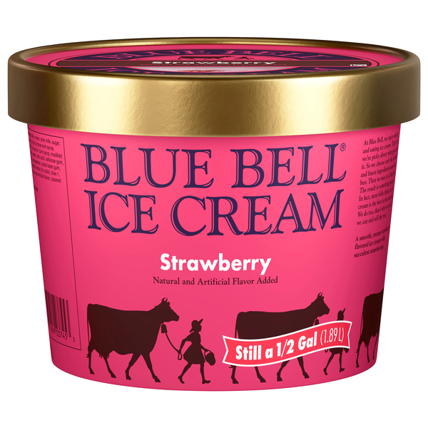 Blue Bell Strawberry Ice Cream