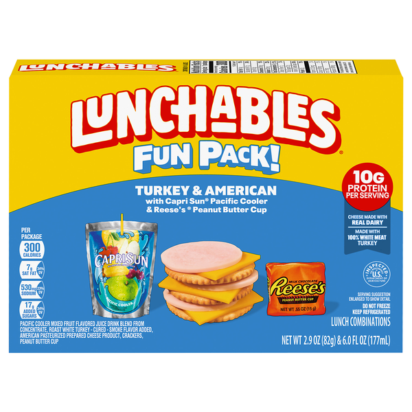 Lunchables Cracker Stackers Turkey & American with Capri Sun