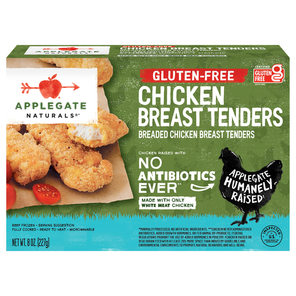 Applegate Naturals Gluten Free Chicken Breast Tenders Frozen