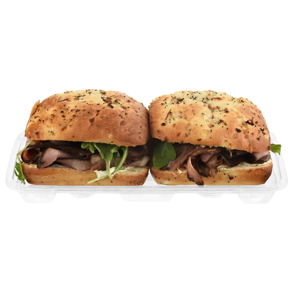 Hannaford Pubhouse Roast Beef Stack Sandwiches - 2 ct