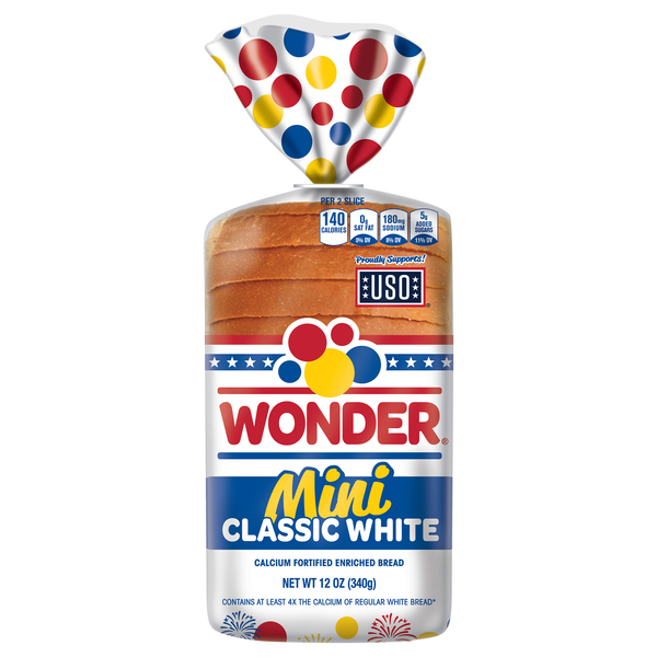 Wonder Mini Classic White Bread Sliced