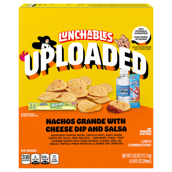 Lunchables Uploaded Nachos Grande Cheese Dip & Salsa