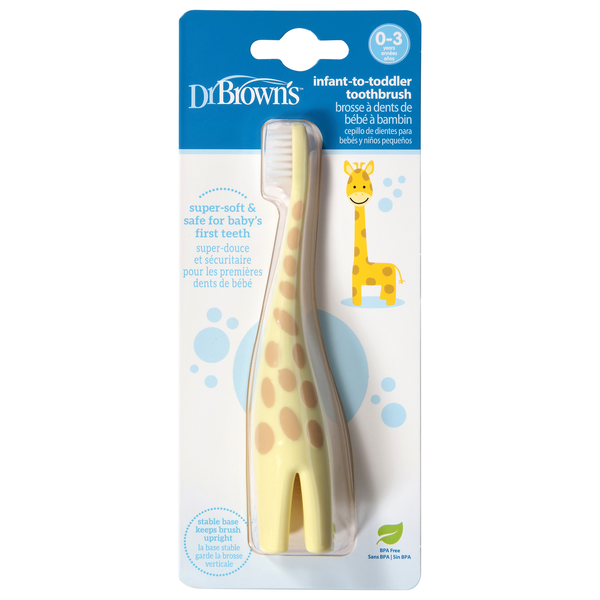 Dr. Brown's Giraffe Infant to Toddler Super Soft Training Toothbrush