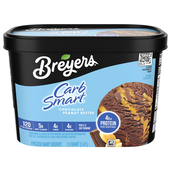 Breyers Carb Smart Chocolate Peanut Butter Frozen Dairy Dessert