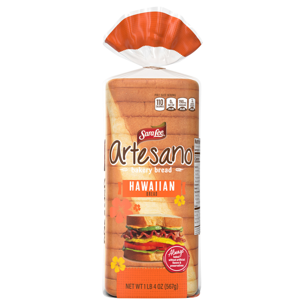 Sara Lee Artesano Hawaiian Sliced Bread