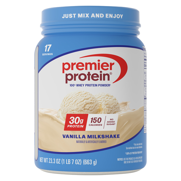 Premier Protein Vanilla Milkshake 30g 100% Whey Protein Powder