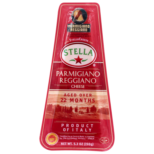 Stella Imported Aged Parmigiano Reggiano Cheese Wedge